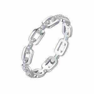 925 Sterling Silver Links Ring